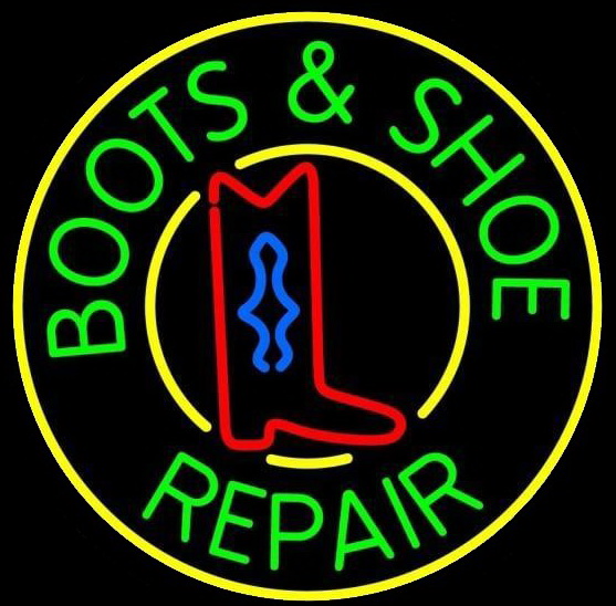 Boots And Shoes Repair Neon Sign